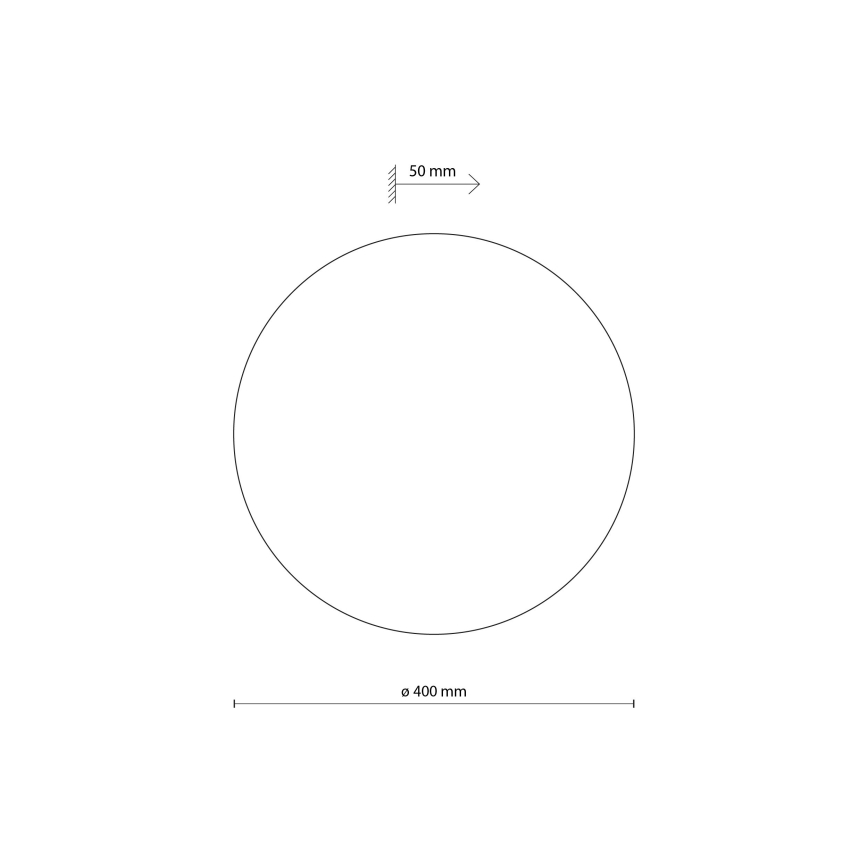 Sieninis šviestuvas LUNA 4xG9/8W/230V diametras 40 cm ruda
