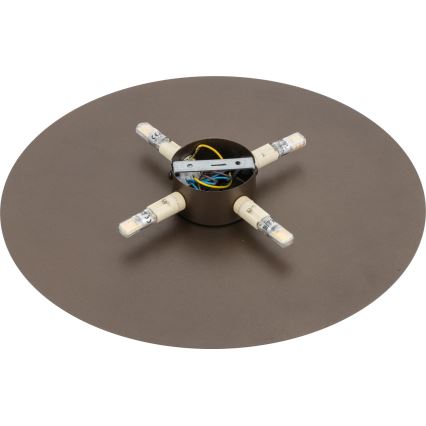 Sieninis šviestuvas LUNA 4xG9/8W/230V diametras 40 cm ruda