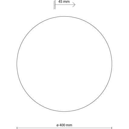 Sieninis šviestuvas LUNA 4xG9/8W/230V diametras 40 cm ruda