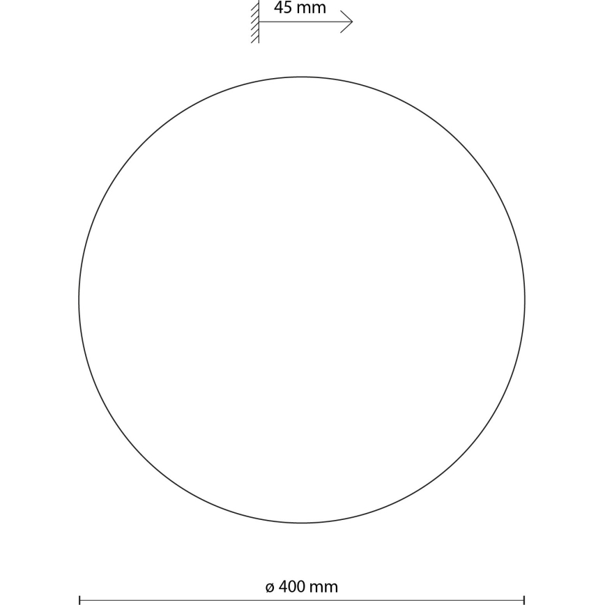 Sieninis šviestuvas LUNA 4xG9/8W/230V diametras 40 cm ruda