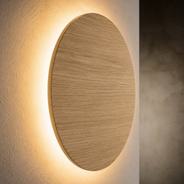 Sieninis šviestuvas LUNA 4xG9/8W/230V skersmuo 40 cm ąžuolas