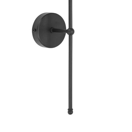 Sieninis šviestuvas MADELA 1xE14/40W/230V džiutas/juodas