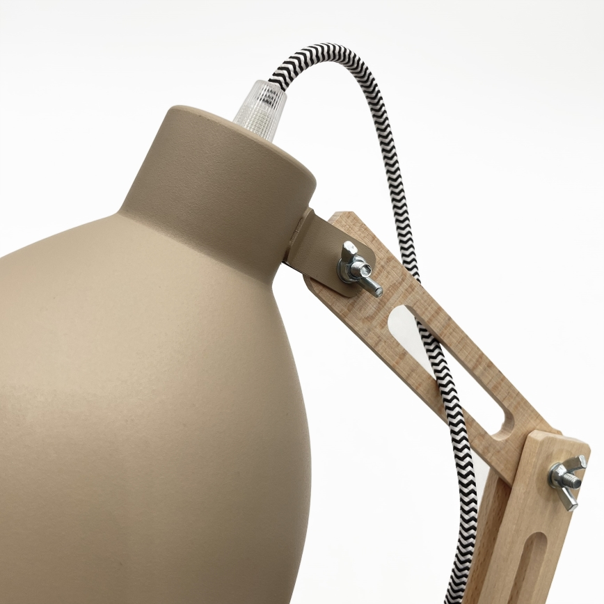 Sieninis šviestuvas MARCELLO 1xE27/15W/230V smėlio spalvos