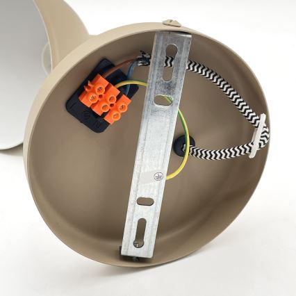 Sieninis šviestuvas MARCELLO 1xE27/15W/230V smėlio spalvos