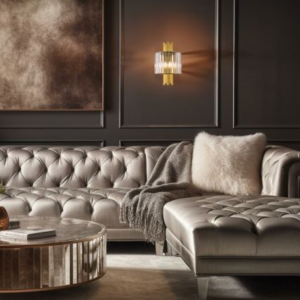 Sieninis šviestuvas MARGOT 2xE14/40W/230V auksinis