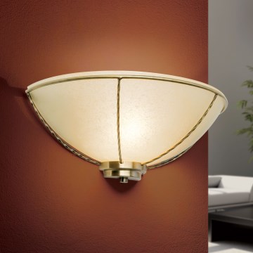 Sieninis šviestuvas MAURO 1xE27/60W/230V bronzinis