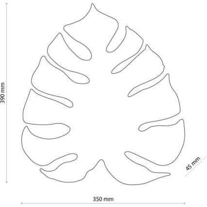 Sieninis šviestuvas MONSTERA 3xG9/6W/230V juodas