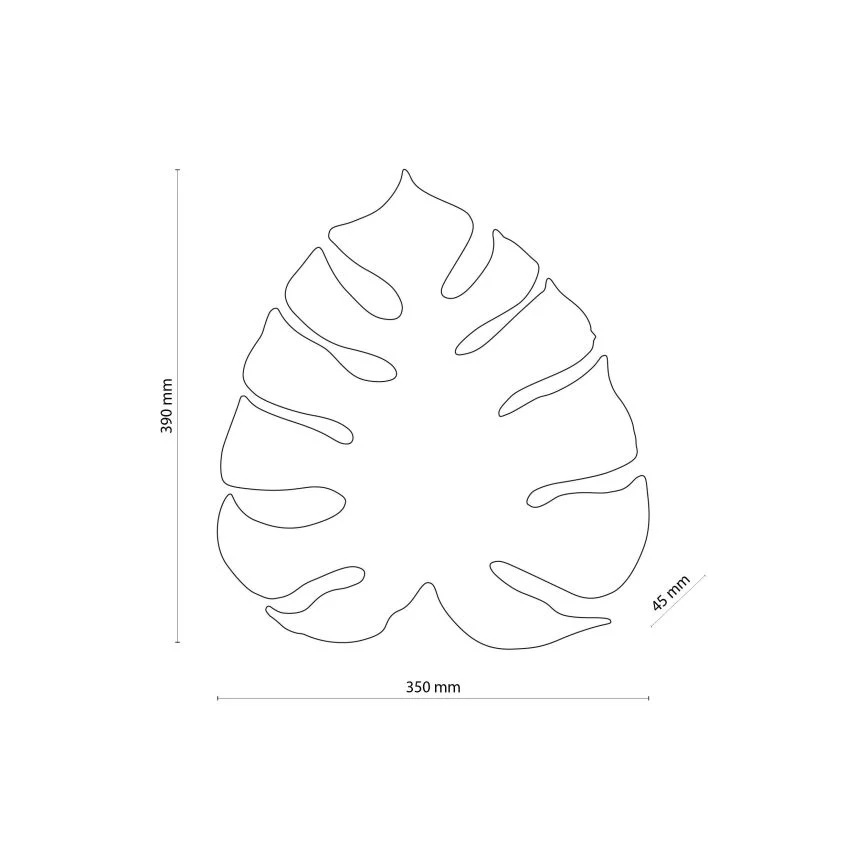 Sieninis šviestuvas MONSTERA 3xG9/6W/230V juodas