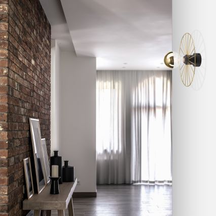 Sieninis šviestuvas MONTANA 1xE27/15W/230V diametras 30 cm auksas