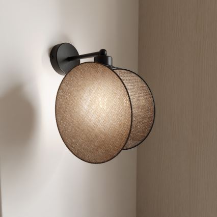 Sieninis šviestuvas MOTIF 1xE14/10W/230V smėlio spalva