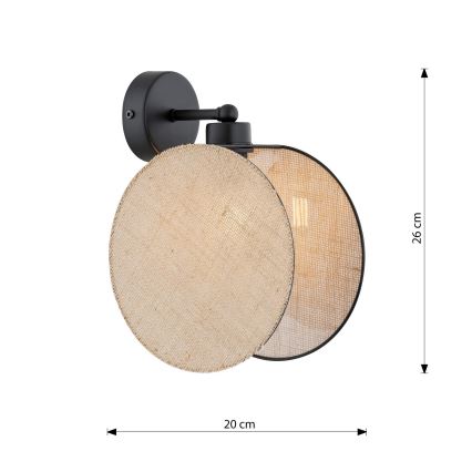Sieninis šviestuvas MOTIF 1xE14/10W/230V smėlio spalva