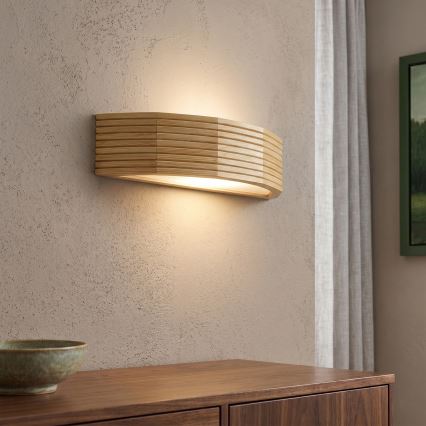 Sieninis šviestuvas NATURAL MODERN 1xE27/15W/230V, pušis