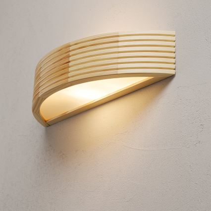 Sieninis šviestuvas NATURAL MODERN 1xE27/15W/230V, pušis