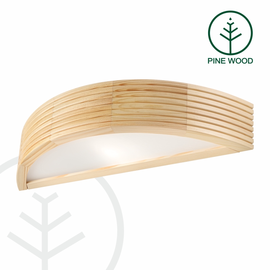 Sieninis šviestuvas NATURAL MODERN 1xE27/15W/230V, pušis