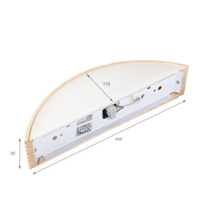 Sieninis šviestuvas NATURAL MODERN 1xE27/15W/230V, pušis