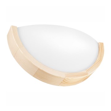 Sieninis šviestuvas NATURAL SLIM 1xE27/60W/230V pušis