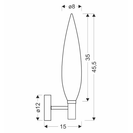 Sieninis šviestuvas NORDIC 1xG9/5W/230V juoda/dūminė pilka