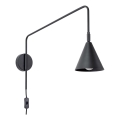 Sieninis šviestuvas NOX 1xE14/10W/230V juoda