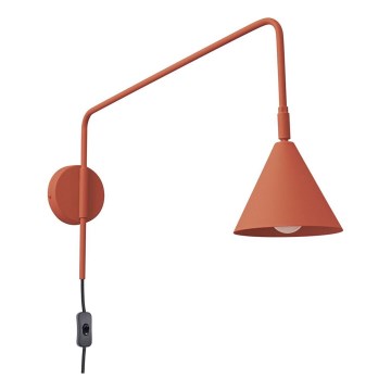 Sieninis šviestuvas NOX 1xE14/10W/230V oranžinė