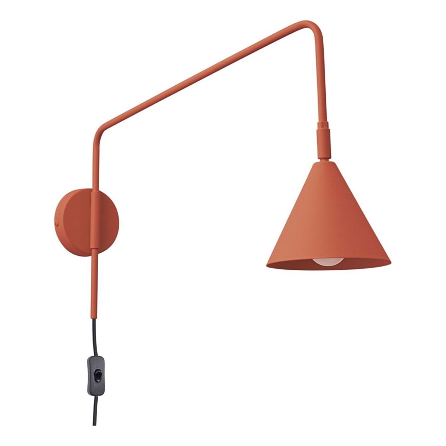 Sieninis šviestuvas NOX 1xE14/10W/230V oranžinė