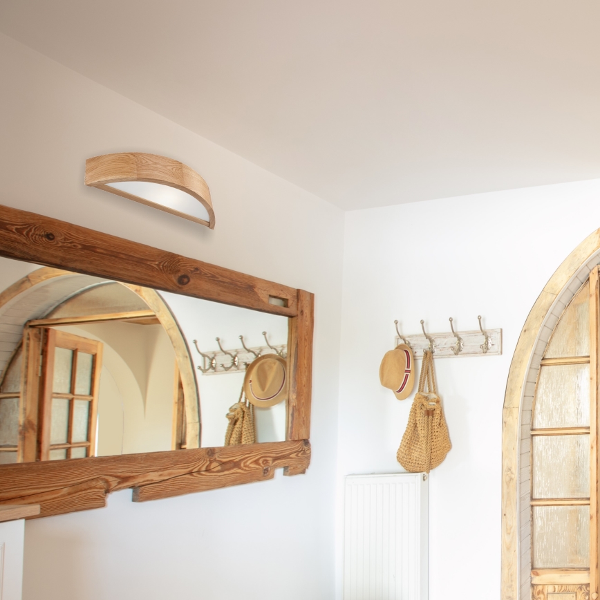 Sieninis šviestuvas OAK 1xE27/60W/230V ąžuolas