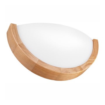 Sieninis šviestuvas OAK SLIM 1xE27/60W/230V ąžuolas