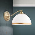 Sieninis šviestuvas OLD LAMP 1xE27/40W/230V balta/žalvaris