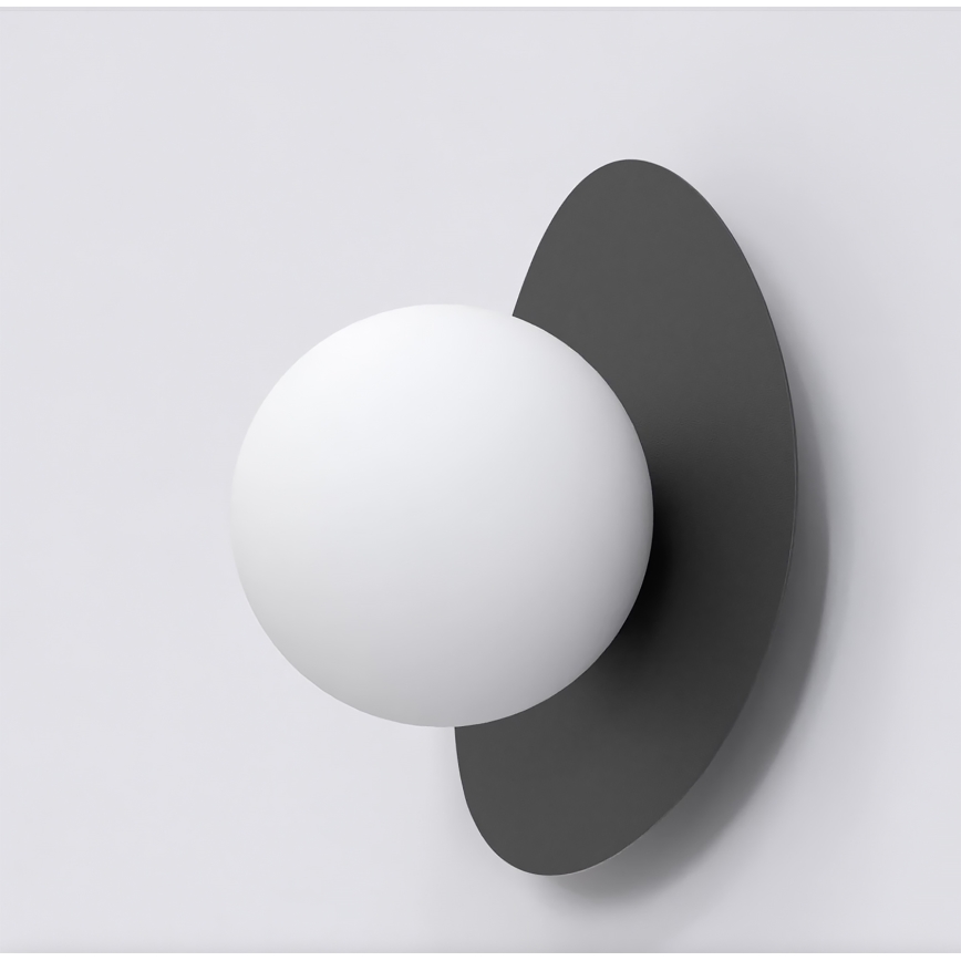 Sieninis šviestuvas OVO 1xG9/8W/230V juodas