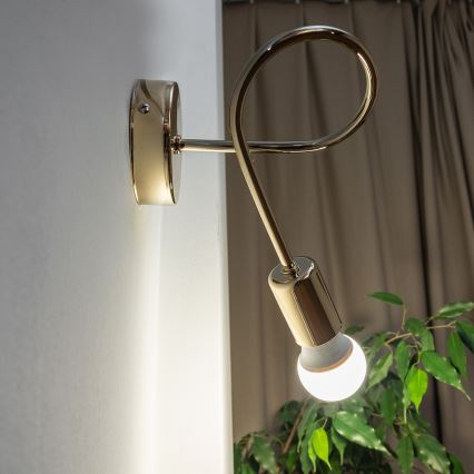 Sieninis šviestuvas OXFORD 1xE27/15W/230V auksinis