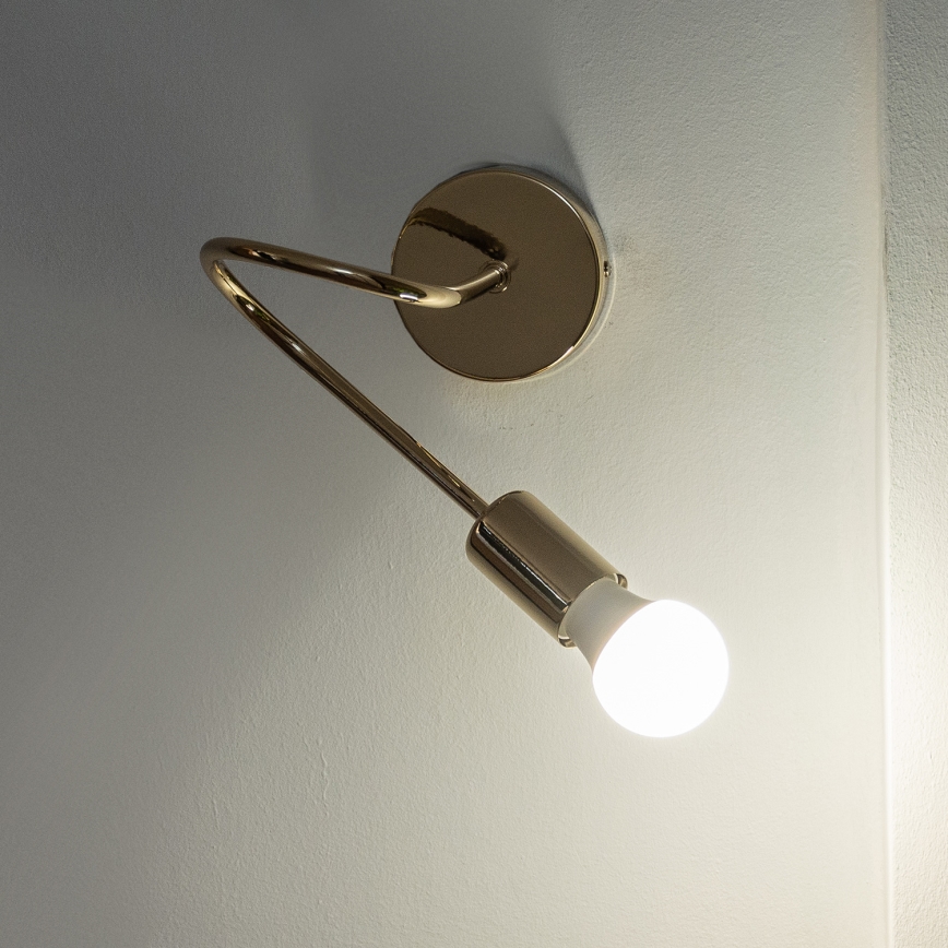 Sieninis šviestuvas OXFORD 1xE27/15W/230V auksinis