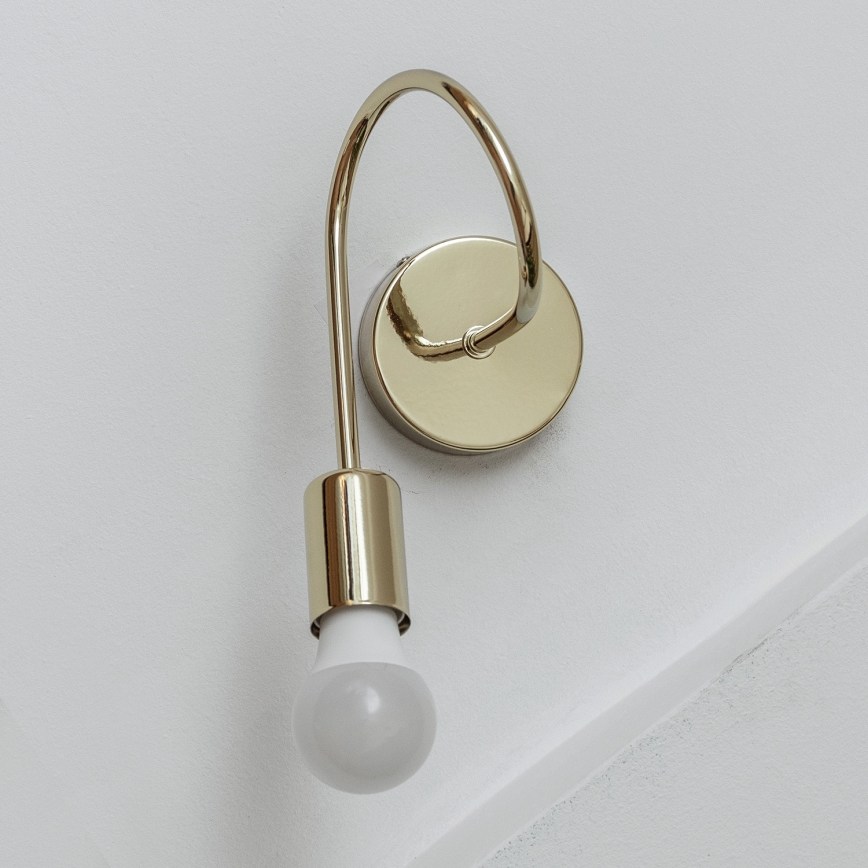 Sieninis šviestuvas OXFORD 1xE27/15W/230V auksinis