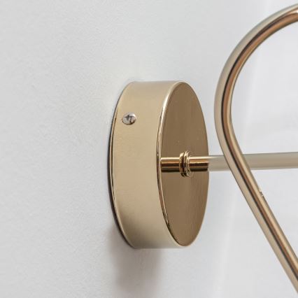 Sieninis šviestuvas OXFORD 1xE27/15W/230V auksinis