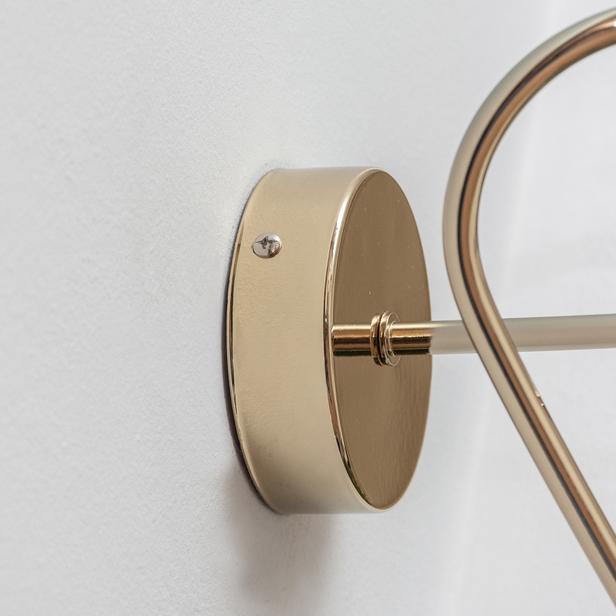 Sieninis šviestuvas OXFORD 1xE27/15W/230V auksinis