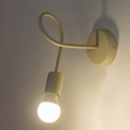 Sieninis šviestuvas OXFORD 1xE27/15W/230V kreminis