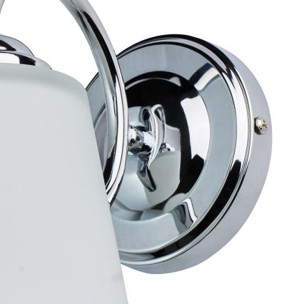 Sieninis šviestuvas PAFOS 1xE27/15W/230V blizgus chromas