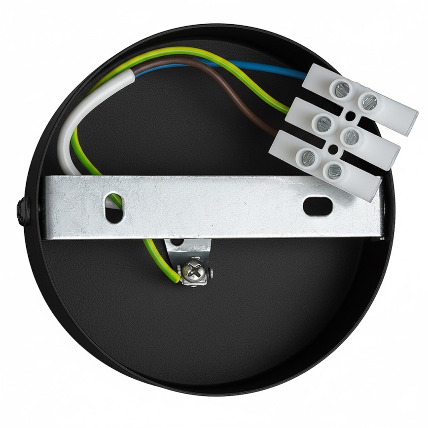 Sieninis šviestuvas PAFOS 1xE27/15W/230V juodas