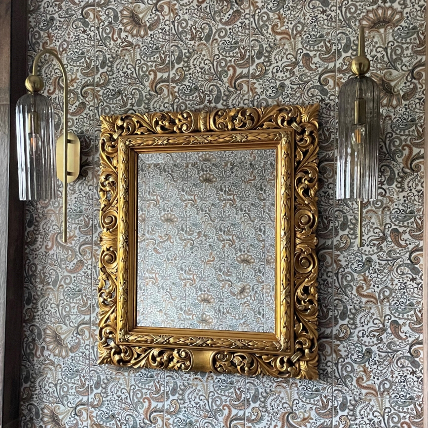 Sieninis šviestuvas PIEGA 1xE14/40W/230V žalvaris/dūminė juoda