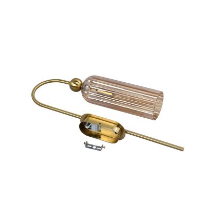 Sieninis šviestuvas PIEGA 1xE14/40W/230V žalvaris/dūminė smėlinė