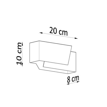 Sieninis šviestuvas PIEGARE 1xG9/40W/230V