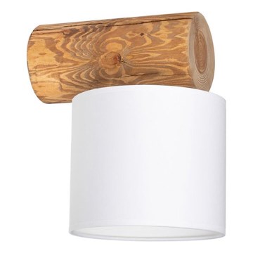 Sieninis šviestuvas PINO MIX 1xE27/25W/230V, iš pušies