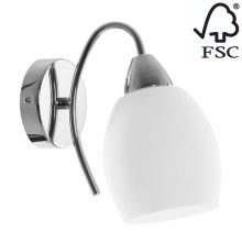 Sieninis šviestuvas PISA 1xE27/60W/230V + FSC sertifikuota