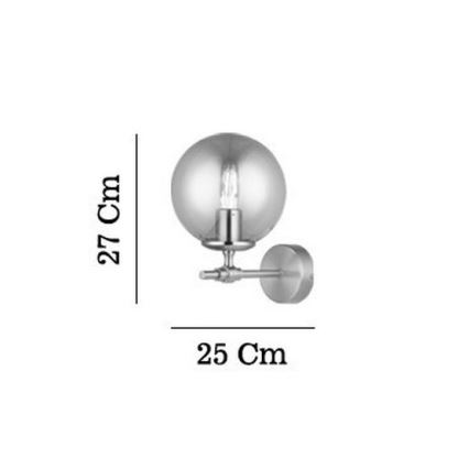 Sieninis šviestuvas POLINO 1xE27/40W/230V auksinis