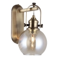 Sieninis šviestuvas POLINO 1xE27/40W/230V bronzinis