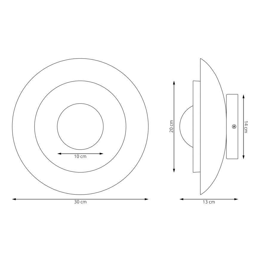 Sieninis šviestuvas POPPI 1xG9/8W/230V baltas