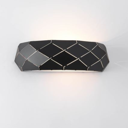 Sieninis šviestuvas REUS 1xE27/40W/230V juodas