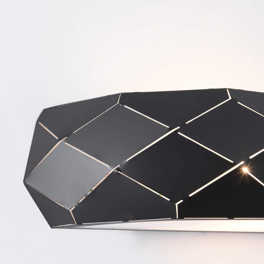 Sieninis šviestuvas REUS 1xE27/40W/230V juodas