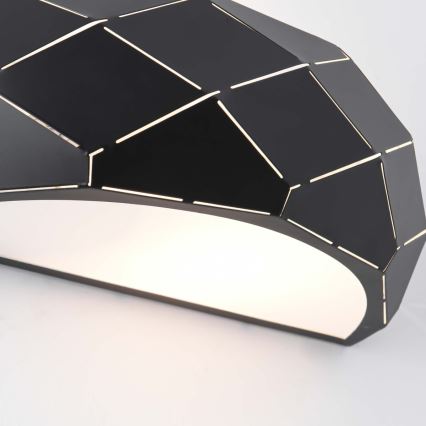 Sieninis šviestuvas REUS 1xE27/40W/230V juodas