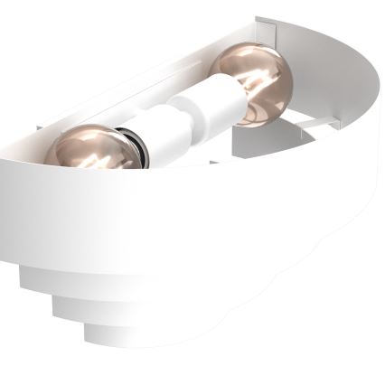 Sieninis šviestuvas RINGS 2xE27/15W/230V balta