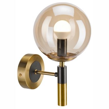 Sieninis šviestuvas ROLLO 1xE14/5W/230V auksas/dūminis smėlio spalva