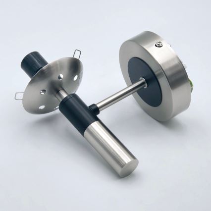 Sieninis šviestuvas ROLLO 1xE14/5W/230V matinis chromas/dūminis